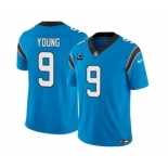 Men's Carolina Panthers #9 Bryce Young Blue 2023 F.U.S.E. With 1-Star C Patch Vapor Untouchable Football Stitched Jersey