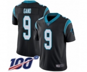 Men's Carolina Panthers #9 Graham Gano Black Team Color Vapor Untouchable Limited Player 100th Season Football Jersey