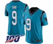 Men's Carolina Panthers #9 Graham Gano Limited Blue Rush Vapor Untouchable 100th Season Football Jersey