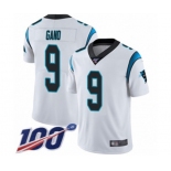 Men's Carolina Panthers #9 Graham Gano White Vapor Untouchable Limited Player 100th Season Football Jersey