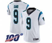 Men's Carolina Panthers #9 Graham Gano White Vapor Untouchable Limited Player 100th Season Football Jersey