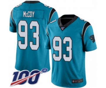 Men's Carolina Panthers #93 Gerald McCoy Blue Alternate Vapor Untouchable Limited Player 100th Season Football Jersey