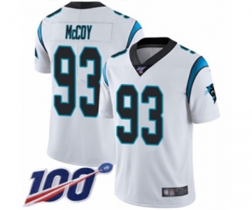 Men's Carolina Panthers #93 Gerald McCoy White Vapor Untouchable Limited Player 100th Season Football Jersey