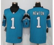 Men's Nike Carolina Panthers #1 Cam Newton Blue Limited Jerseys