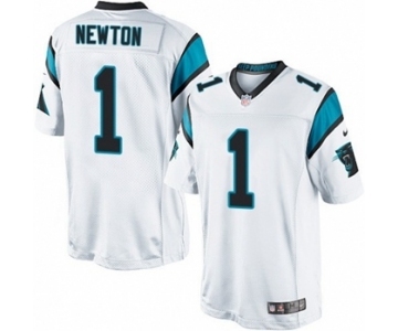 Men's Nike Carolina Panthers #1 Cam Newton Limited White NFL Jersey