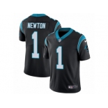 Men's Nike Carolina Panthers #1 Cam Newton Vapor Untouchable Limited Black Team Color NFL Jersey