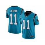 Men's Nike Carolina Panthers #11 Brenton Bersin Limited Blue Rush NFL Jersey