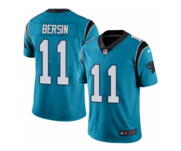 Men's Nike Carolina Panthers #11 Brenton Bersin Limited Blue Rush NFL Jersey