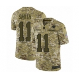 Men's Nike Carolina Panthers #11 Torrey Smith Limited Camo 2018 Salute to Service NFL Jersey