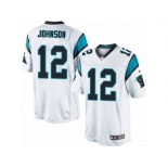 Men's Nike Carolina Panthers #12 Charles Johnson Limited White NFL Jersey