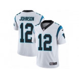 Men's Nike Carolina Panthers #12 Charles Johnson Vapor Untouchable Limited White NFL Jersey