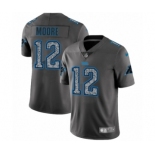 Men's Nike Carolina Panthers #12 DJ Moore Gray Static Vapor Untouchable Limited NFL Jersey