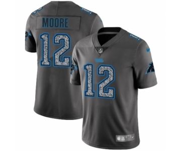 Men's Nike Carolina Panthers #12 DJ Moore Gray Static Vapor Untouchable Limited NFL Jersey