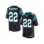 Men's Nike Carolina Panthers #22 Christian McCaffrey Limited Black Team Color NFL Jersey