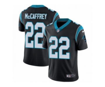 Men's Nike Carolina Panthers #22 Christian McCaffrey Vapor Untouchable Limited Black Team Color NFL Jersey