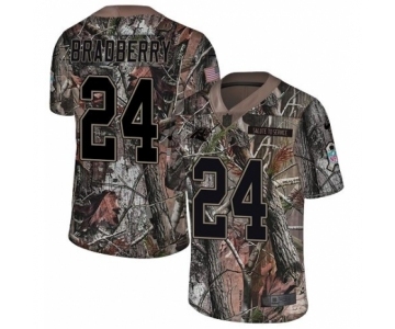 Men's Nike Carolina Panthers #24 James Bradberry Camo Rush Realtree Limited NFL Jersey