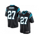 Men's Nike Carolina Panthers #27 Mike Adams Limited Black Team Color NFL Jersey