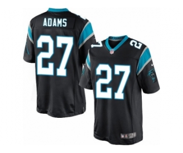 Men's Nike Carolina Panthers #27 Mike Adams Limited Black Team Color NFL Jersey