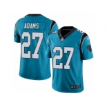 Men's Nike Carolina Panthers #27 Mike Adams Limited Blue Rush NFL Jersey