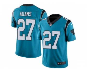 Men's Nike Carolina Panthers #27 Mike Adams Limited Blue Rush NFL Jersey