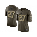 Men's Nike Carolina Panthers #27 Mike Adams Limited Green Salute to Service NFL Jersey