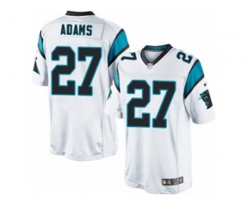 Men's Nike Carolina Panthers #27 Mike Adams Limited White NFL Jersey