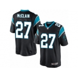 Men's Nike Carolina Panthers #27 Robert McClain Limited Black Team Color NFL Jersey