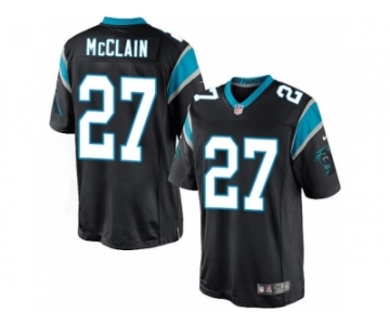 Men's Nike Carolina Panthers #27 Robert McClain Limited Black Team Color NFL Jersey