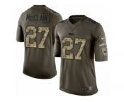 Men's Nike Carolina Panthers #27 Robert McClain Limited Green Salute to Service NFL Jersey