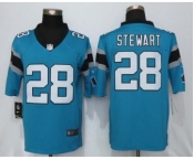 Men's Nike Carolina Panthers #28 Jonathan Stewart Blue Limited Jerseys