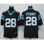 Men's Nike Carolina Panthers #28 Jonathan Stewart Limited Black Team Color NFL Jersey