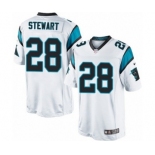 Men's Nike Carolina Panthers #28 Jonathan Stewart Limited White NFL Jersey