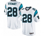 Men's Nike Carolina Panthers #28 Jonathan Stewart Limited White NFL Jersey