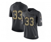 Men's Nike Carolina Panthers #33 Tre Boston Limited Black 2016 Salute to Service NFL Jersey