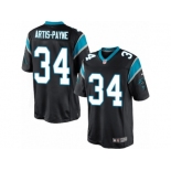 Men's Nike Carolina Panthers #34 Cameron Artis-Payne Limited Black Team Color NFL Jersey