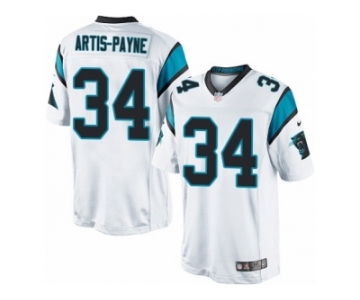 Men's Nike Carolina Panthers #34 Cameron Artis-Payne Limited White NFL Jersey