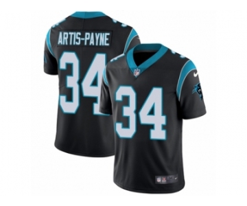 Men's Nike Carolina Panthers #34 Cameron Artis-Payne Vapor Untouchable Limited Black Team Color NFL Jersey