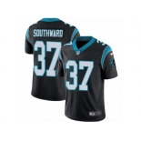 Men's Nike Carolina Panthers #37 Dezmen Southward Black Team Color Vapor Untouchable Limited Player NFL Jersey