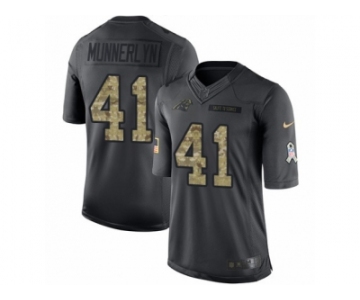 Men's Nike Carolina Panthers #41 Captain Munnerlyn Limited Black 2016 Salute to Service NFL Jersey