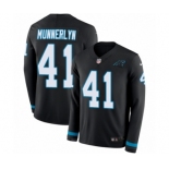 Men's Nike Carolina Panthers #41 Captain Munnerlyn Limited Black Therma Long Sleeve NFL Jersey