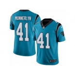 Men's Nike Carolina Panthers #41 Captain Munnerlyn Limited Blue Rush NFL Jersey