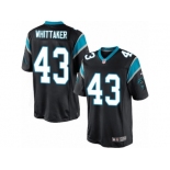 Men's Nike Carolina Panthers #43 Fozzy Whittaker Limited Black Team Color NFL Jersey