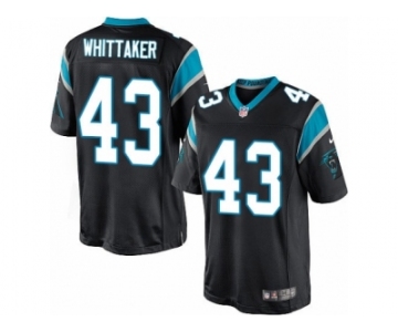 Men's Nike Carolina Panthers #43 Fozzy Whittaker Limited Black Team Color NFL Jersey