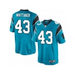 Men's Nike Carolina Panthers #43 Fozzy Whittaker Limited Blue Alternate NFL Jersey