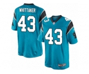 Men's Nike Carolina Panthers #43 Fozzy Whittaker Limited Blue Alternate NFL Jersey