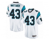 Men's Nike Carolina Panthers #43 Fozzy Whittaker Limited White NFL Jersey