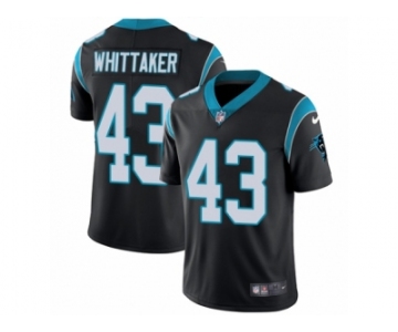 Men's Nike Carolina Panthers #43 Fozzy Whittaker Vapor Untouchable Limited Black Team Color NFL Jersey