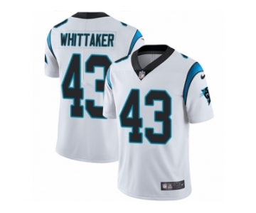 Men's Nike Carolina Panthers #43 Fozzy Whittaker Vapor Untouchable Limited White NFL Jersey