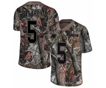 Men's Nike Carolina Panthers #5 Michael Palardy Camo Rush Realtree Limited NFL Jersey