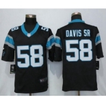 Men's Nike Carolina Panthers #58 Thomas Davis Black Limited Jerseys